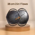 Cast iron 2 in 1 tawa