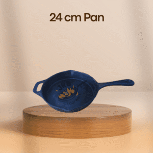 24 cm dauble handle cast iron pan