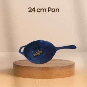 24 cm dauble handle cast iron pan